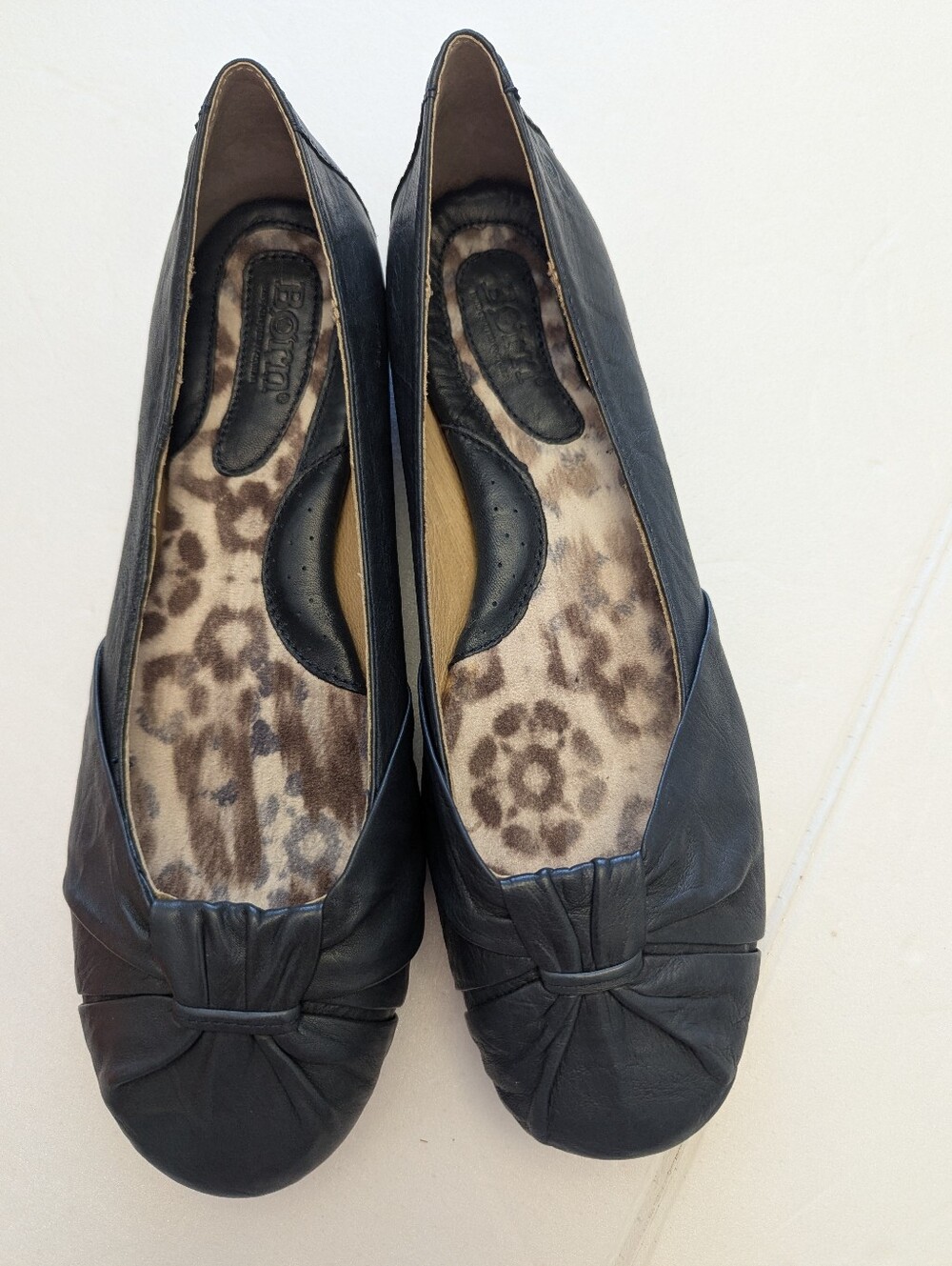 Born Navy Blue Lilly Ballet Flats - Picture 2 of 5